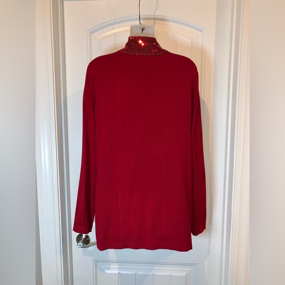 Cyrus Red Cardigan with Red Sequins NWOT - Picture 4 of 4